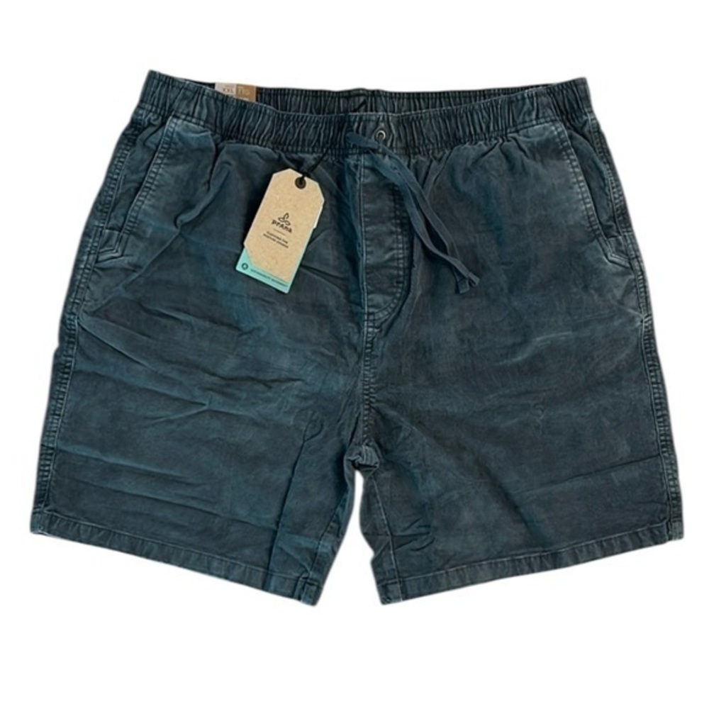 Prana Canyon Camp shorts in Grey Blue Men's corduroy size XXL NWT